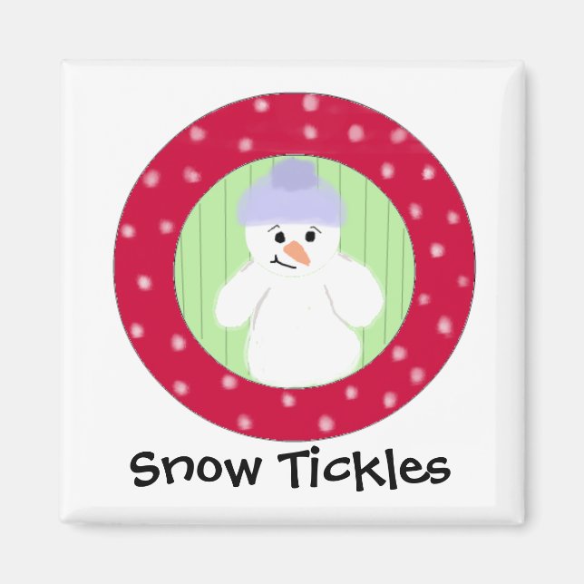Imã Tickles Snowman Snow (Frente)