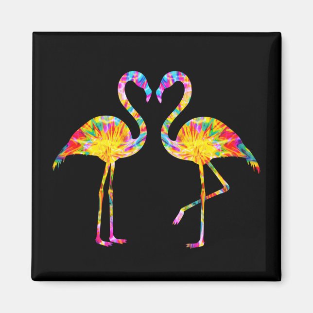 IMÃ TIE DYE FLAMINGO (Frente)