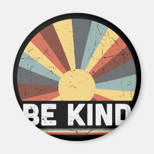 Imã Tie Dye Peace Symbol Hippie Be Kind