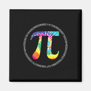 Imã Tie Dye Pi Day T Shirt Physics Math Teacher Engine