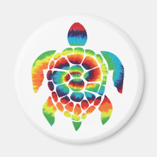 Imã Tie Dye Turtle Magnet