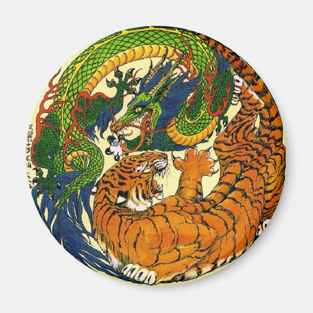 Imã Tiger & Dragon Yin Yang (Frente)