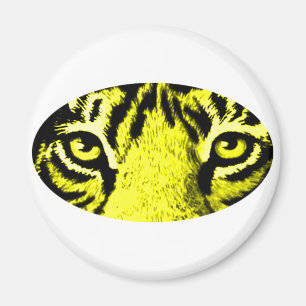 Imã Tiger Eyes jGibney O MUSEUM Zazzle Gifts