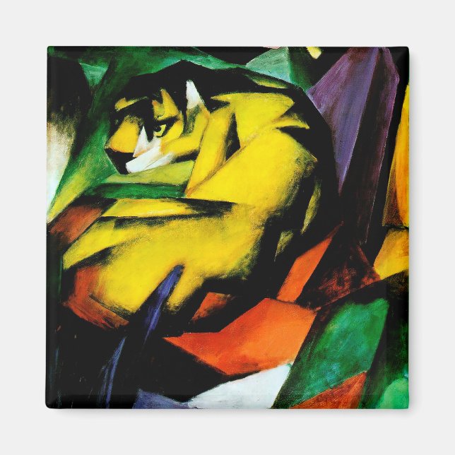 Imã Tiger por Franz Marc (Frente)