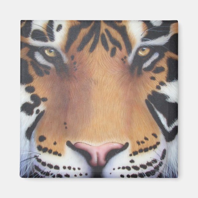 Imã Tiger Portrait (Frente)