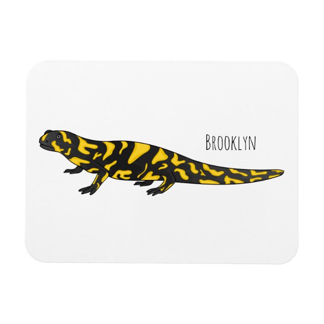 Ímã Tiger salamander cartoon (Horizontal)