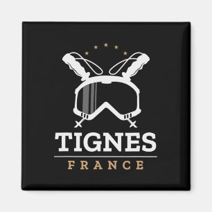 Imã Tignes France Ski Resort Vintage Skiing Snowboardi