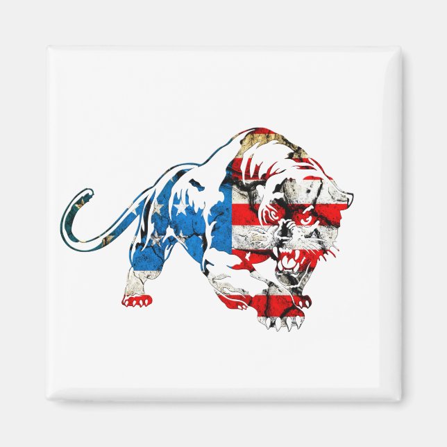 Imã Tigre Americano (Frente)