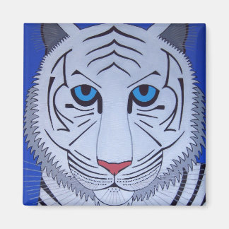 Imã Tigre Branco Magnet!