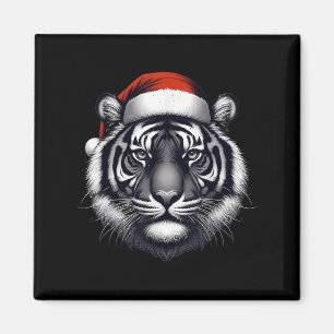 Imã Tigre com o Papai Noel Natal Xmas Zoo do Lover