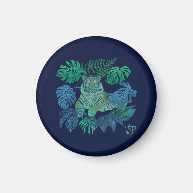 Imã Tigre da selva azul (Frente)