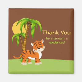 Imã Tigre De Bebê Bonito Obrigado Magnet