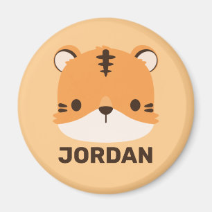 Imã Tigre de Cuta com Nome Personalizado