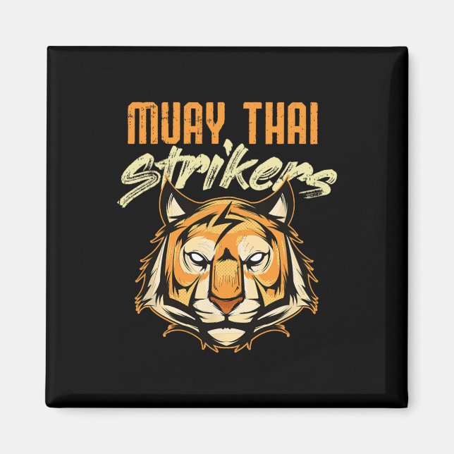 Imã Tigre de Muay Thai Boxe Tailandesa Kickboxing Tail (Frente)