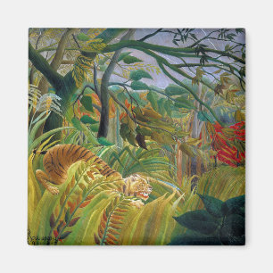 Imã Tigre em uma tempestade tropical, Rousseau