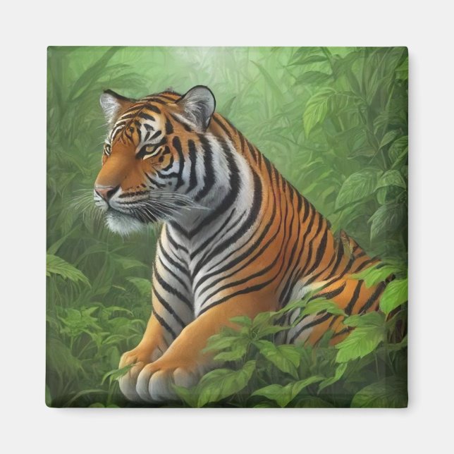 Imã Tigre na selva (Frente)