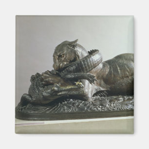 Imã Tigre que devora um jacaré, 1832 (bronze)