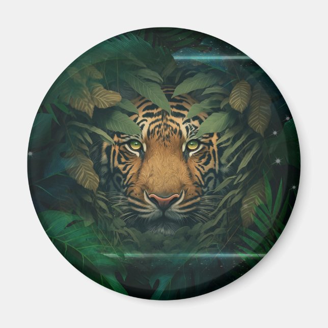 Imã Tigre se escondendo na Folhagem               (Frente)