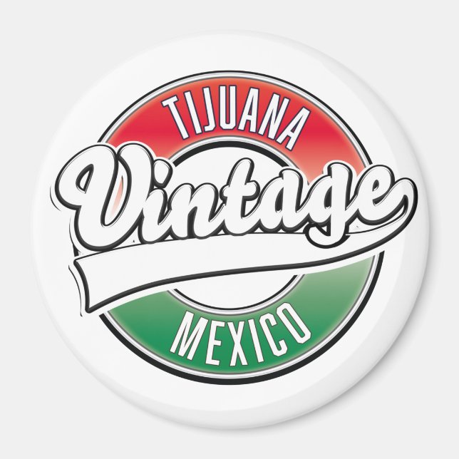 Imã Tijuana méxico Vintage logo. (Frente)