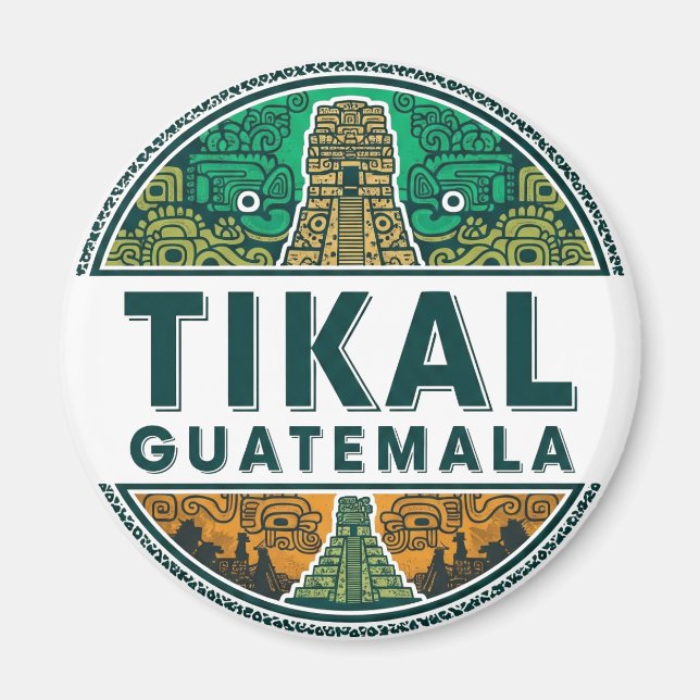 Imã Tikal Guatemala Viagem (Frente)
