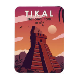 Ímã Tikal National Park Guatemala Vintage