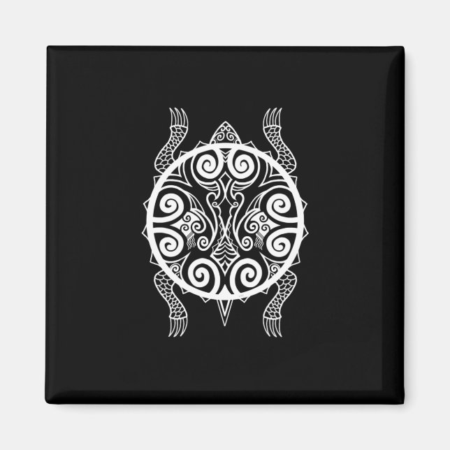 Imã Tiki Warrior Turtle Tattoo (Frente)