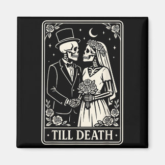 Imã Till Death Skeleton Love Couples Gothic Wedding Br