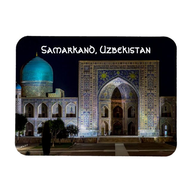 Ímã Tilya-Kori Madrasah na praça Registan - Samarkand (Horizontal)