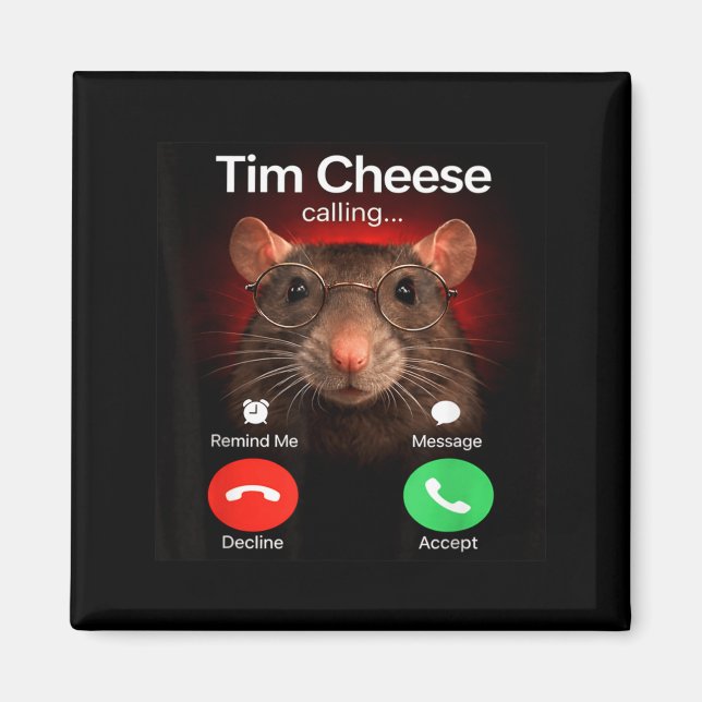 Imã Tim Cheese está Chamando Meme de Rotação Cerebral  (Frente)