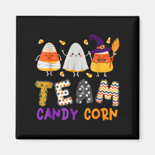 Imã Time Candy Corn Halloween Engraçado Com Mãe De Bru