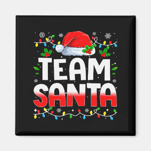 Imã Time da Equipe Papai Noel Família Natal Combinando
