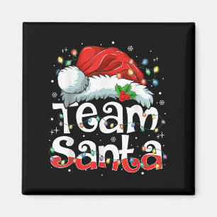 Imã Time da Papai Noel Família Natal Combinando Pijama