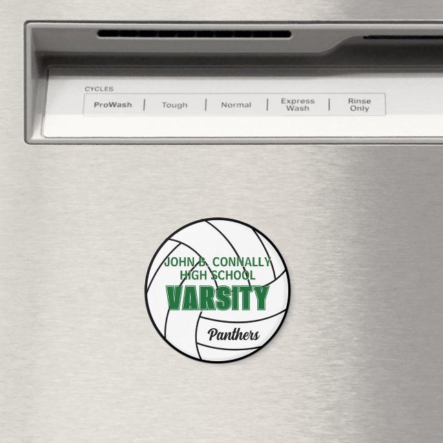 Imã Time de Volei Universitário Verde Personalizado da (In Situ (Dishwasher))