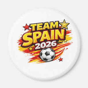 Imã TIME ESPANHA 2026 Fã Pérola Patriótica Espanha