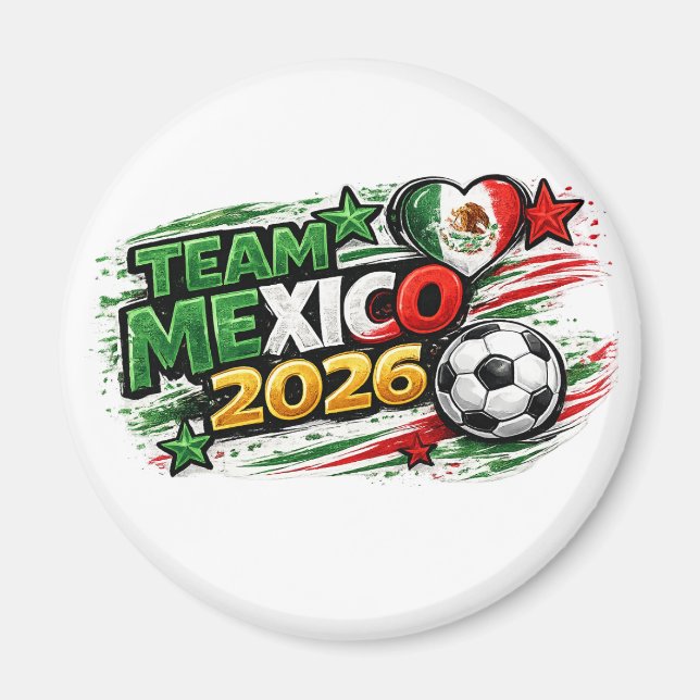 Imã TIME MÉXICO 2026 | Orgulho Mexicano Futebol (Frente)