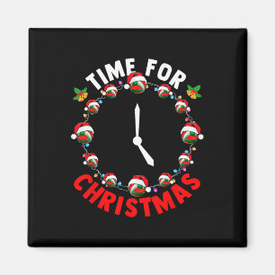 Imã Time Xmas Costume Voleibol Como Relógio Fu