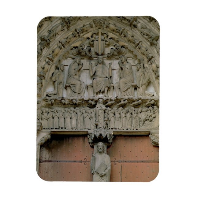 Ímã Timpano do Portal Sul mostrando Cristo Enthroned w (Vertical)