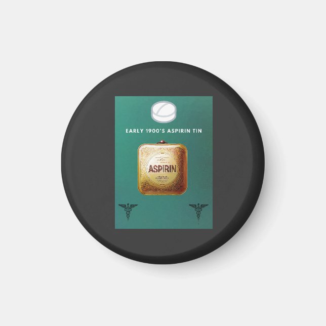 Imã Tin Aspirina no início dos anos 1900 (Frente)