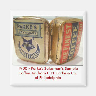 Imã Tin de café do Parke.