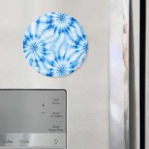 Imã Tingimento Azul Branco Tie Dye