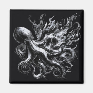Imã Tinta Abstrata Fluido Polvo Kraken