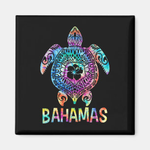 Imã Tinta Tie Bahamas-caribenho Tartaruga Marinha Famí
