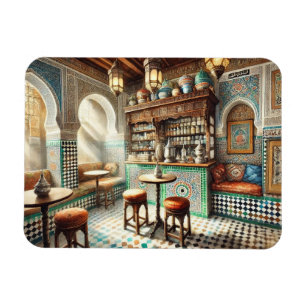 Ímã Tiny Coffeeshop em Fez Marrocos