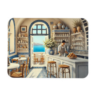 Ímã Tiny Coffeeshop em Santorini