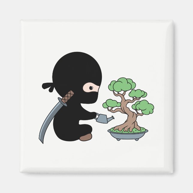 Imã Tiny Ninja Watering Bonsai Tree (Frente)