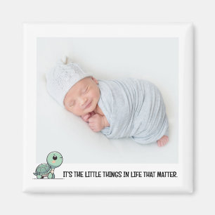Imã Tiny Turtle Baby Photo Magnet