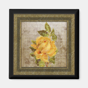 Imã Tiny Vintage Floral Impressão 04 Magnet