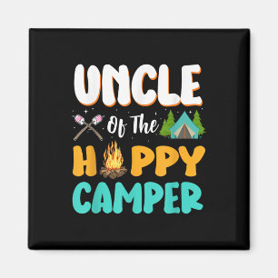 Imã Tio da Família Feliz Camper Aniversário de Acampam