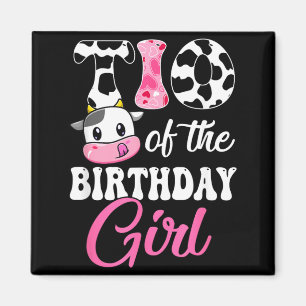 Imã Tio Da Menina Do Fazendeiro Vaca 1º Aniversário