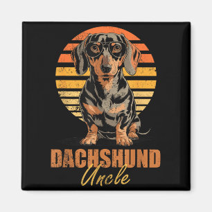 Imã Tio Dachshund Retro Legal Engraçado Amante de Cães